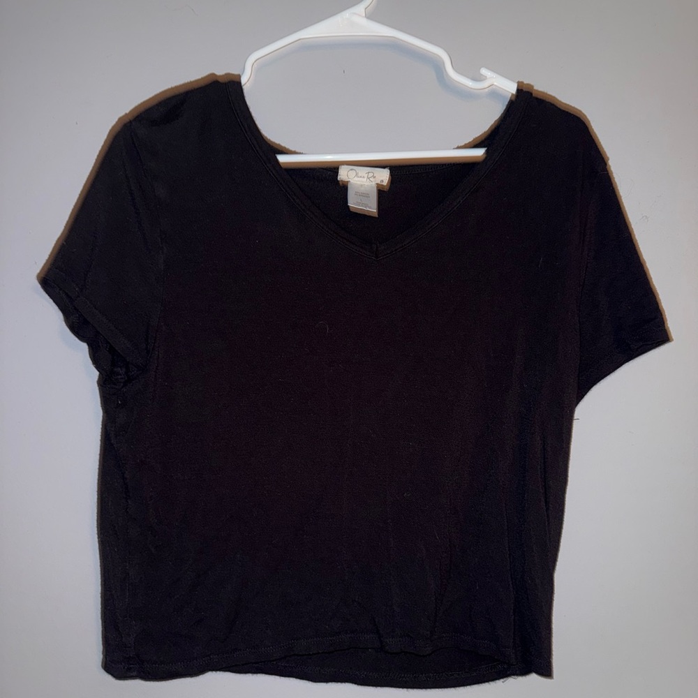 Olivia Rae Classic Black Short Sleeve Tee